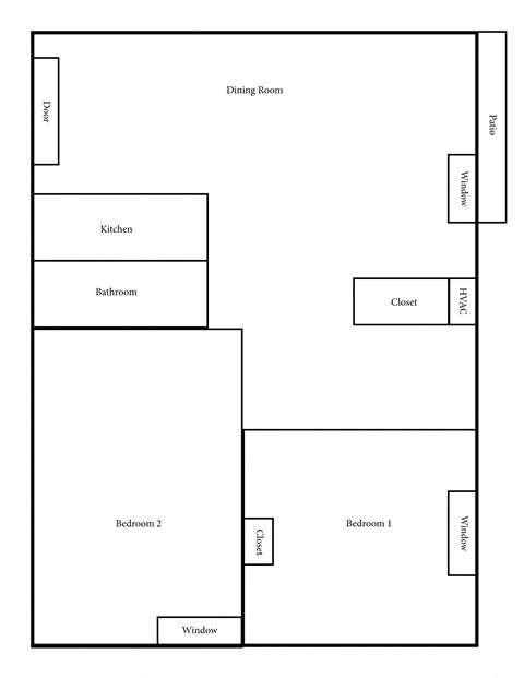 2 BR/ 1 BA